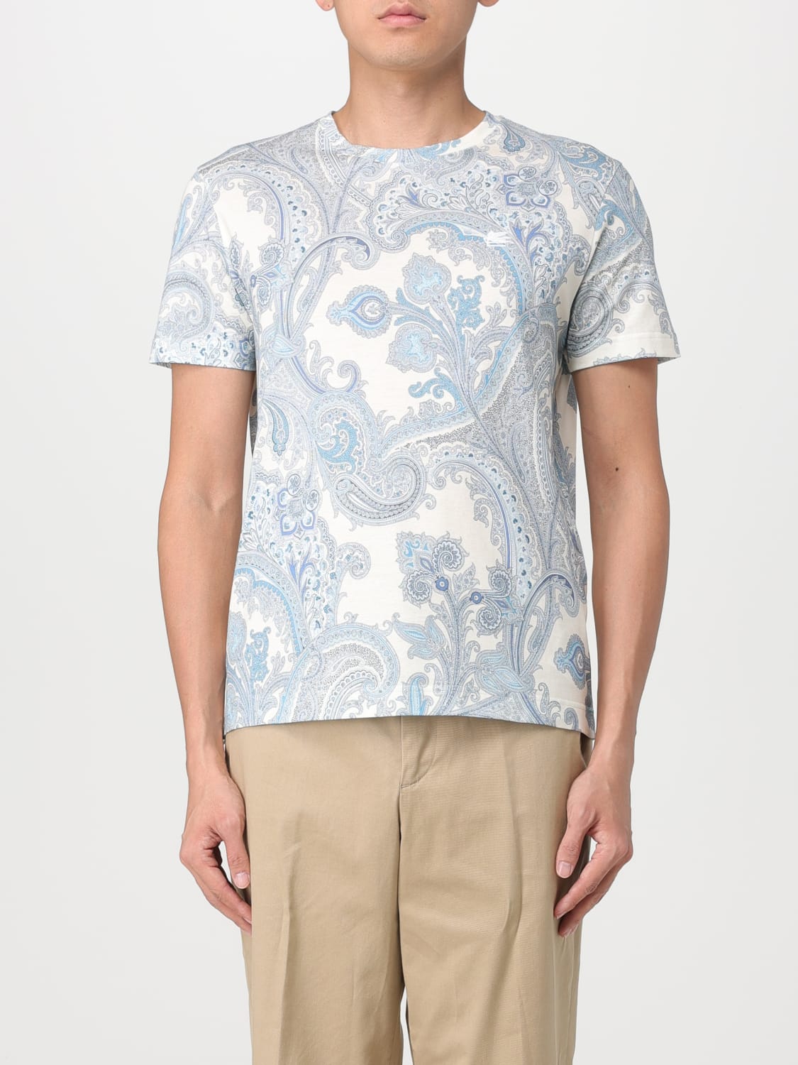 エトロ ロング Tシャツ ETRO アニマル XL - Tシャツ/カットソー(七分/長袖)