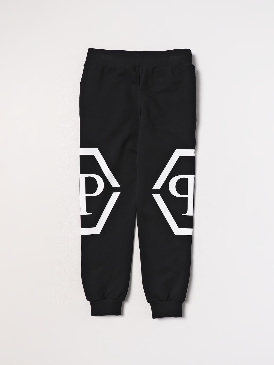 PHILIPP PLEIN: Pantalone bambino - Nero  Pantalone Philipp Plein  2UP00WLDA44 online su