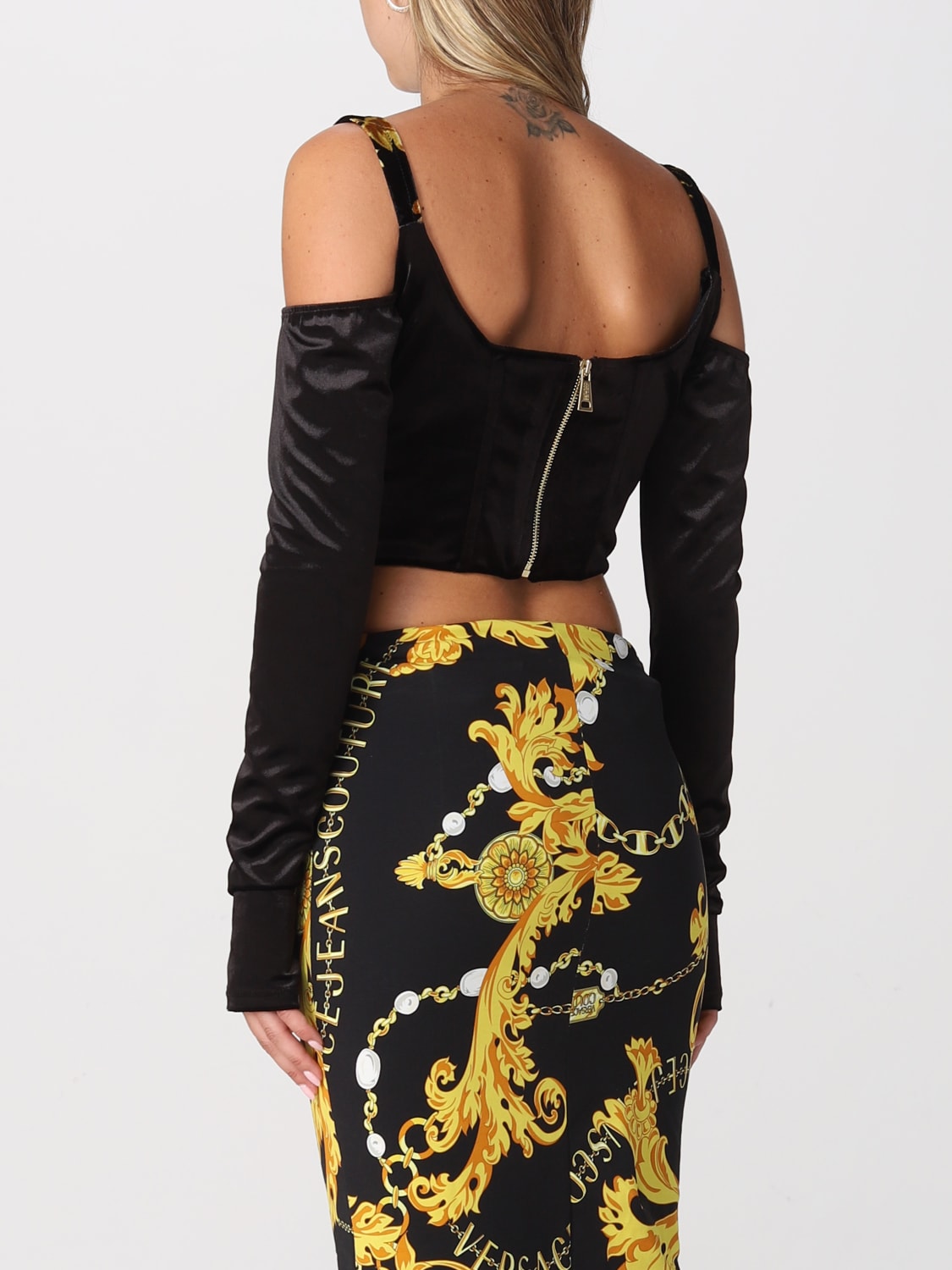 VERSACE JEANS COUTURE：トップス レディース - ブラック | GIGLIO.COM ...