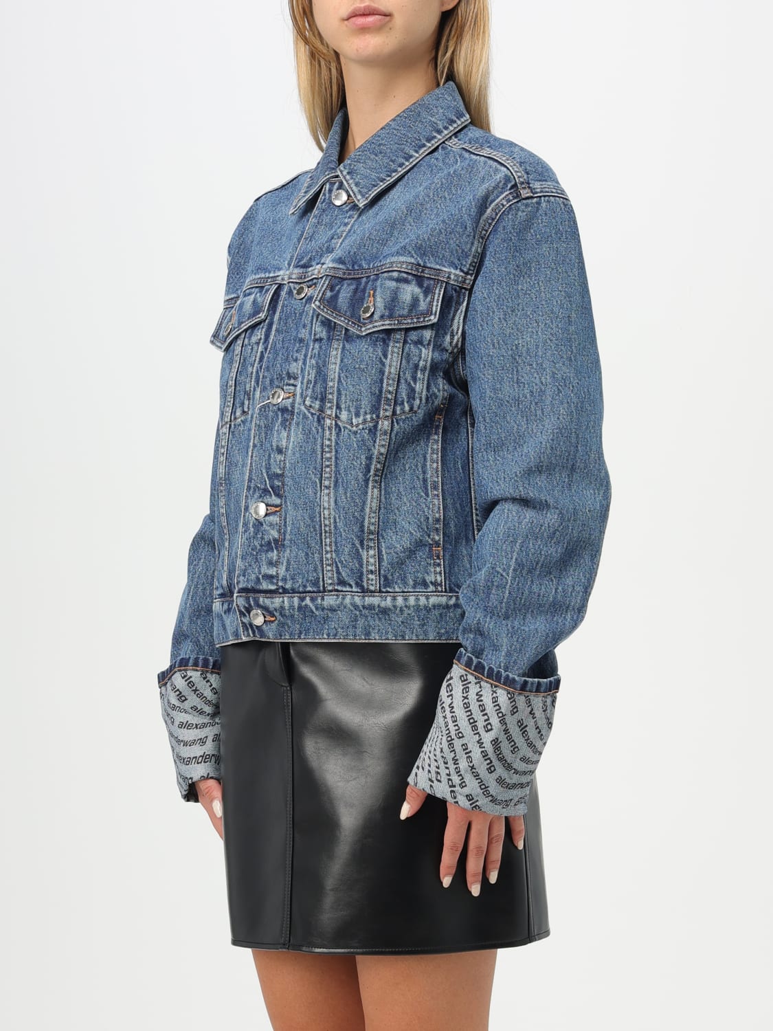 ALEXANDER WANG: jacket for woman - Indigo | Alexander Wang jacket