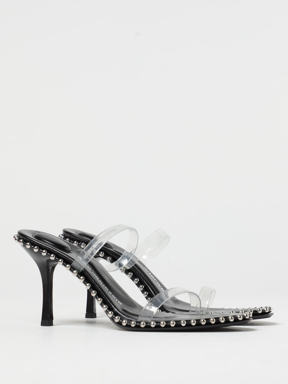 ALEXANDER WANG Nova 85 sandals in PVC with studs Black