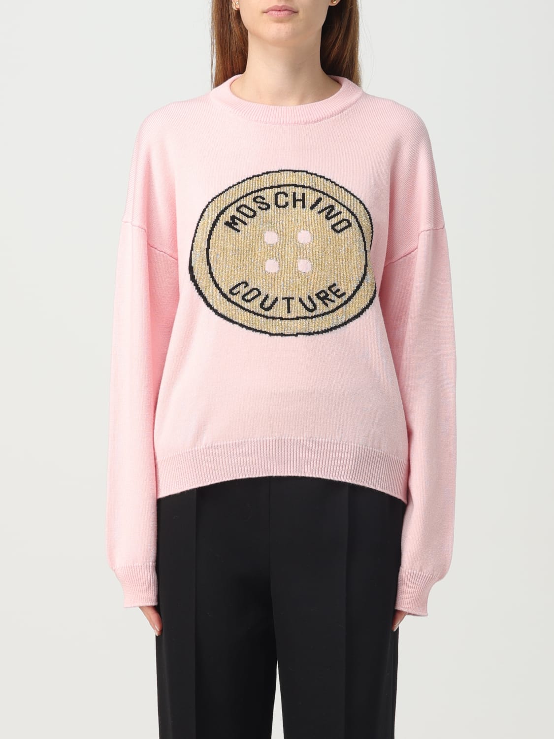 Moschino discount pink sweatshirt