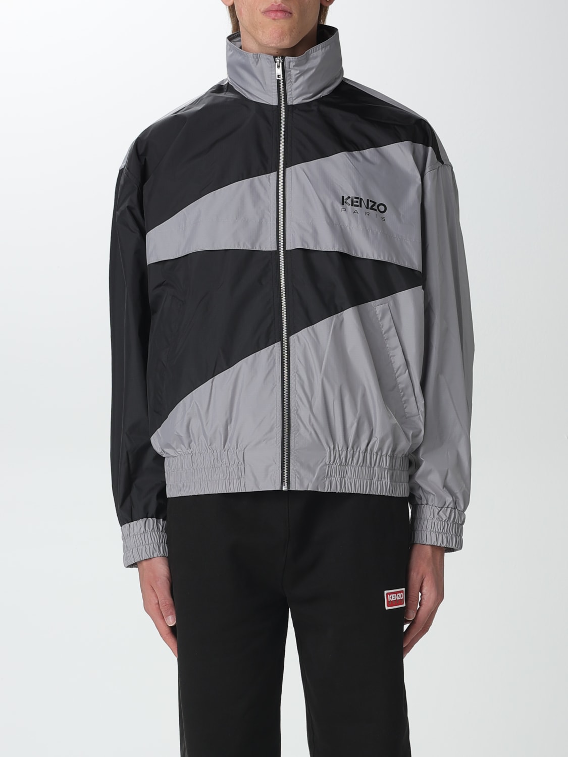 KENZO: nylon jacket - Black | Kenzo jacket FD65BL1609NA online at