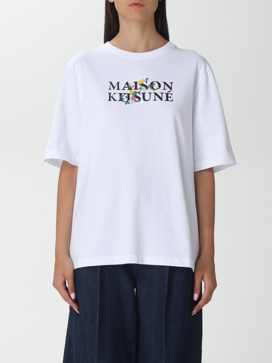 MAISON KITSUNÉ：Tシャツ レディース - ホワイト | GIGLIO.COM