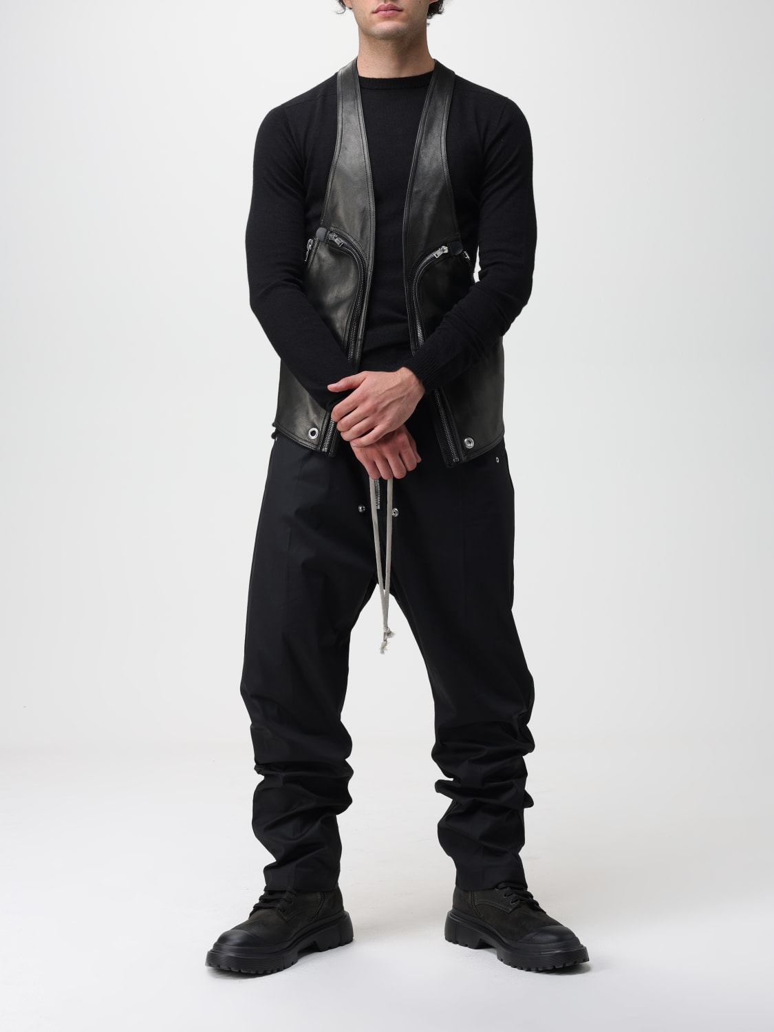 RICK OWENS：セーター メンズ - ブラック | GIGLIO.COMオンラインの ...
