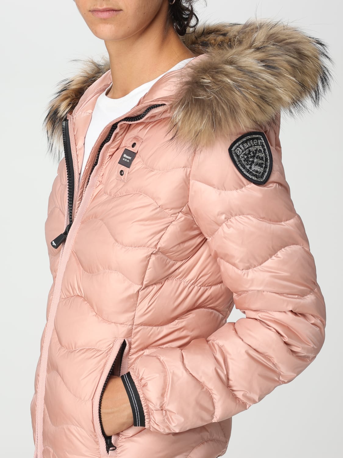 BLAUER: jacket for woman - Pink  Blauer jacket 23WBLDC03093006047