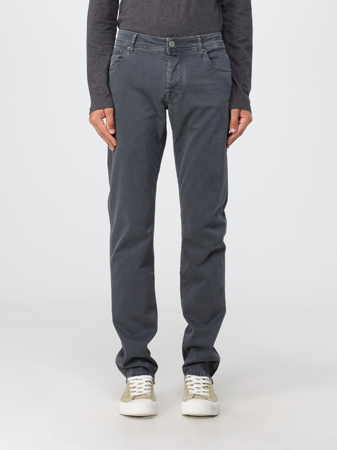 JACOB COHEN: pants for man - Grey 1 | Jacob Cohen pants UQE0636S3651 ...