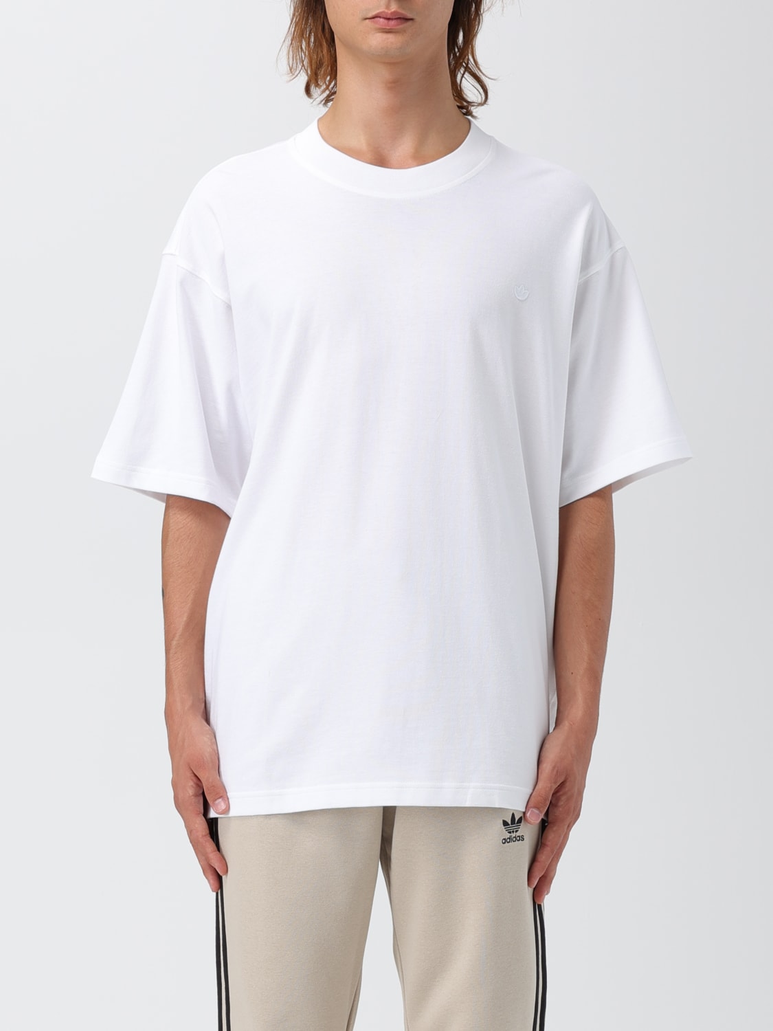 ADIDAS ORIGINALS: cotton t-shirt with logo - White | Adidas Originals t- shirt IM4388 online at | Hosen-Sets