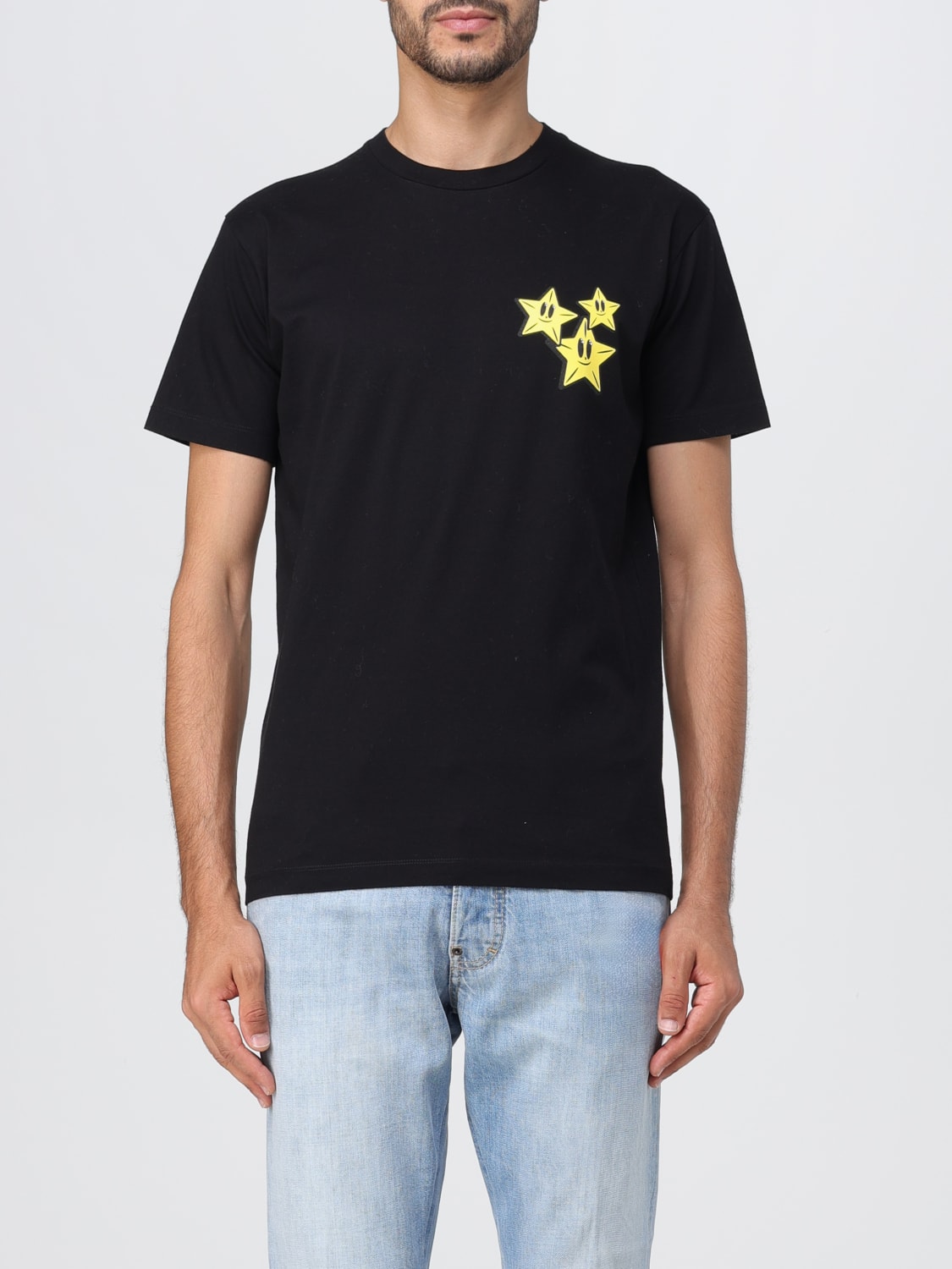 DSQUARED2: cotton T-shirt with graphic print - Black | Dsquared2 t