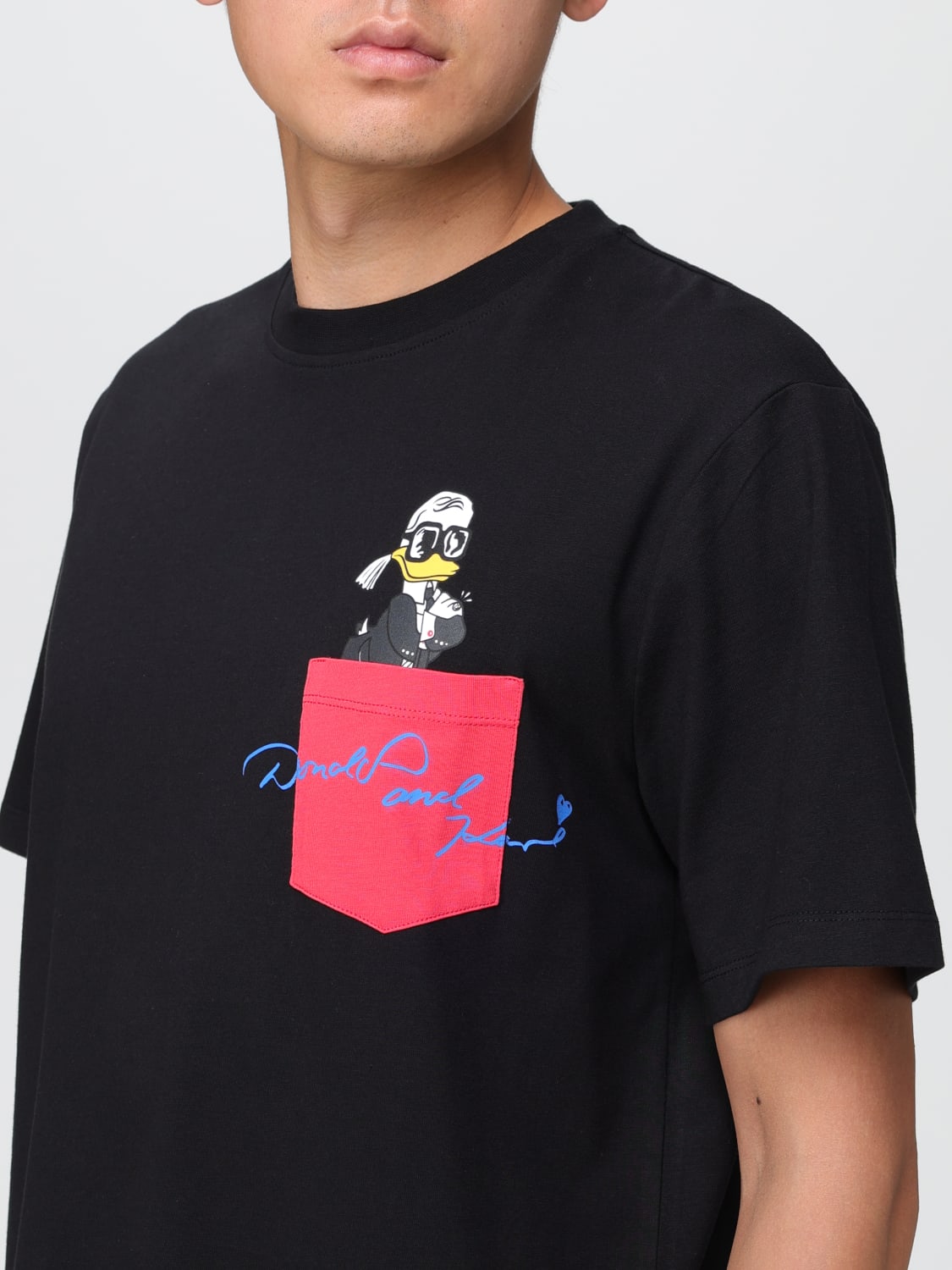 KARL LAGERFELD：Tシャツ メンズ - ブラック | GIGLIO.COMオンラインの