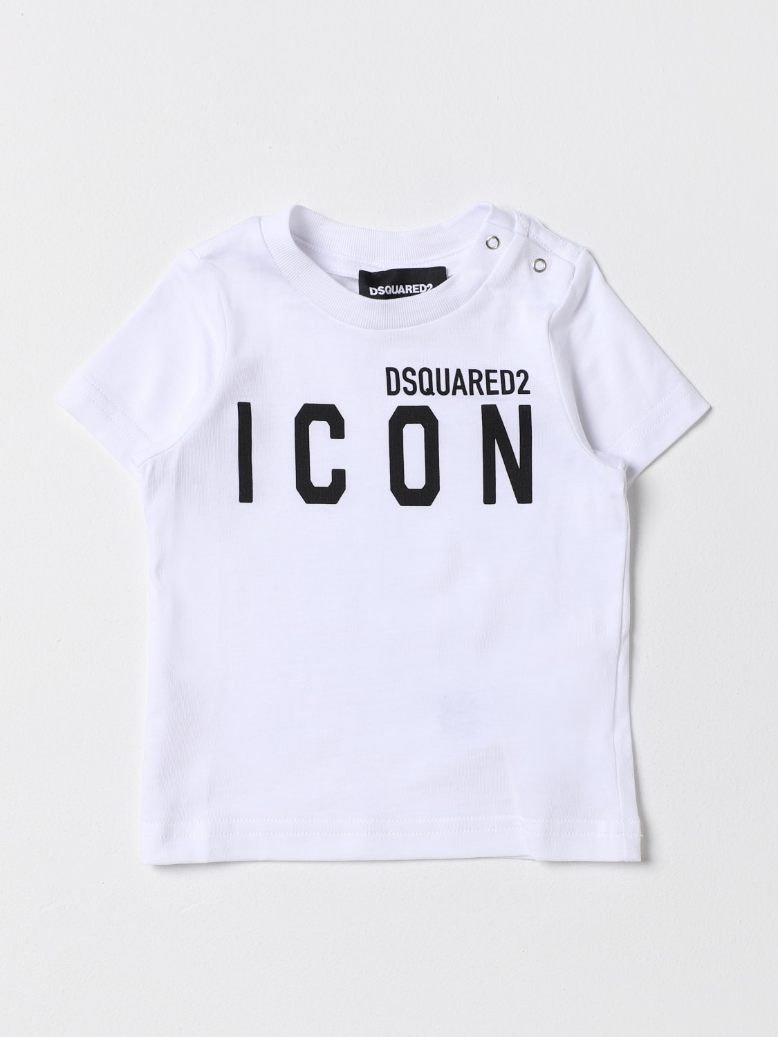 DSQUARED2 JUNIOR T shirt b b Blanc T Shirt Dsquared2 Junior