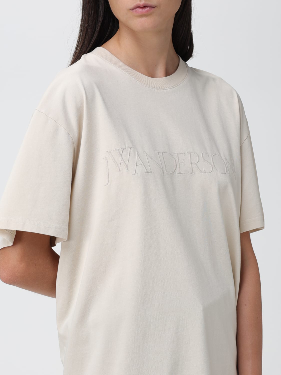 JW ANDERSON: t-shirt for woman - Beige | Jw Anderson t-shirt