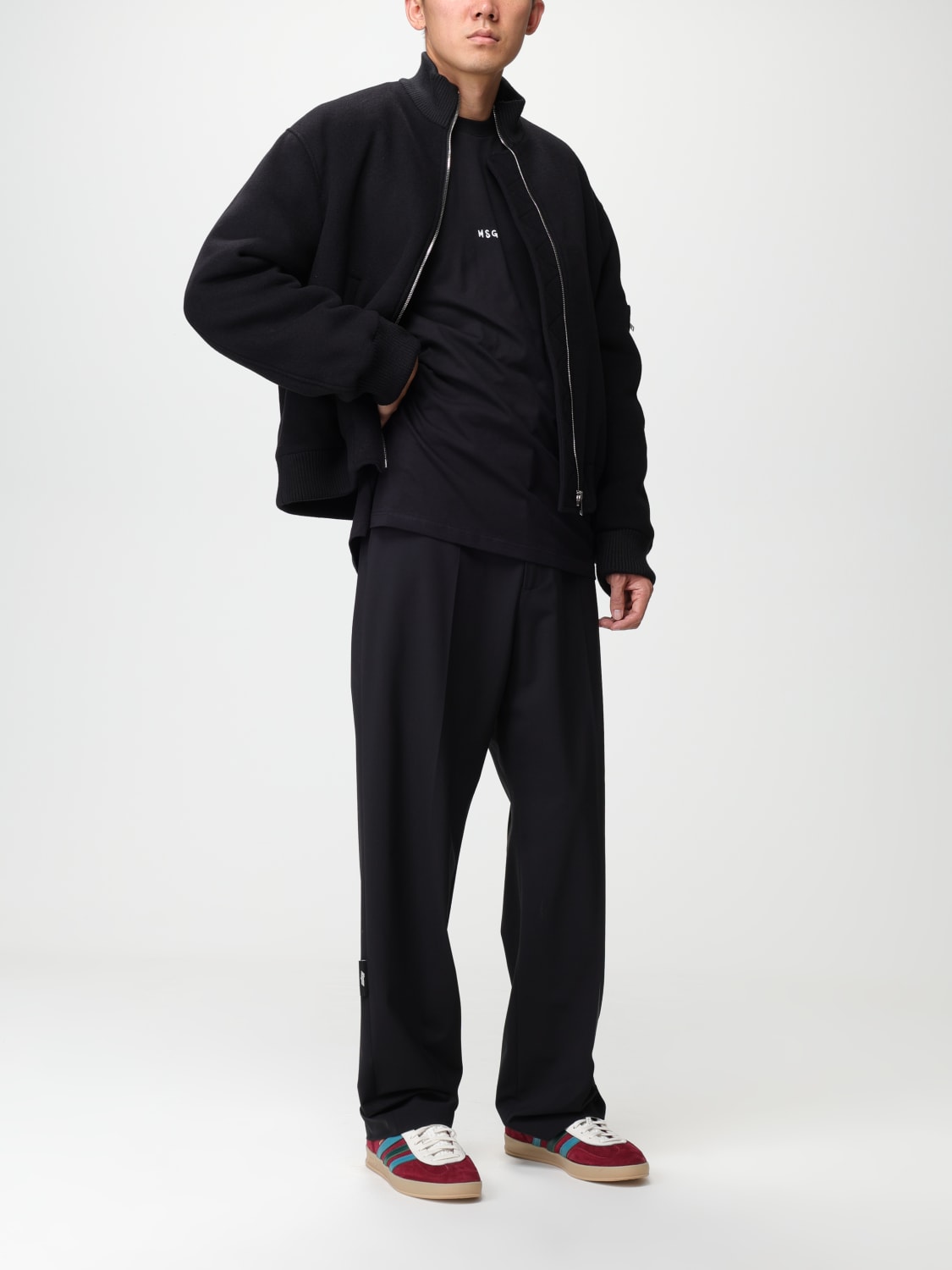 MSGM：ジャケット メンズ - ブラック | GIGLIO.COMオンラインのMsgm