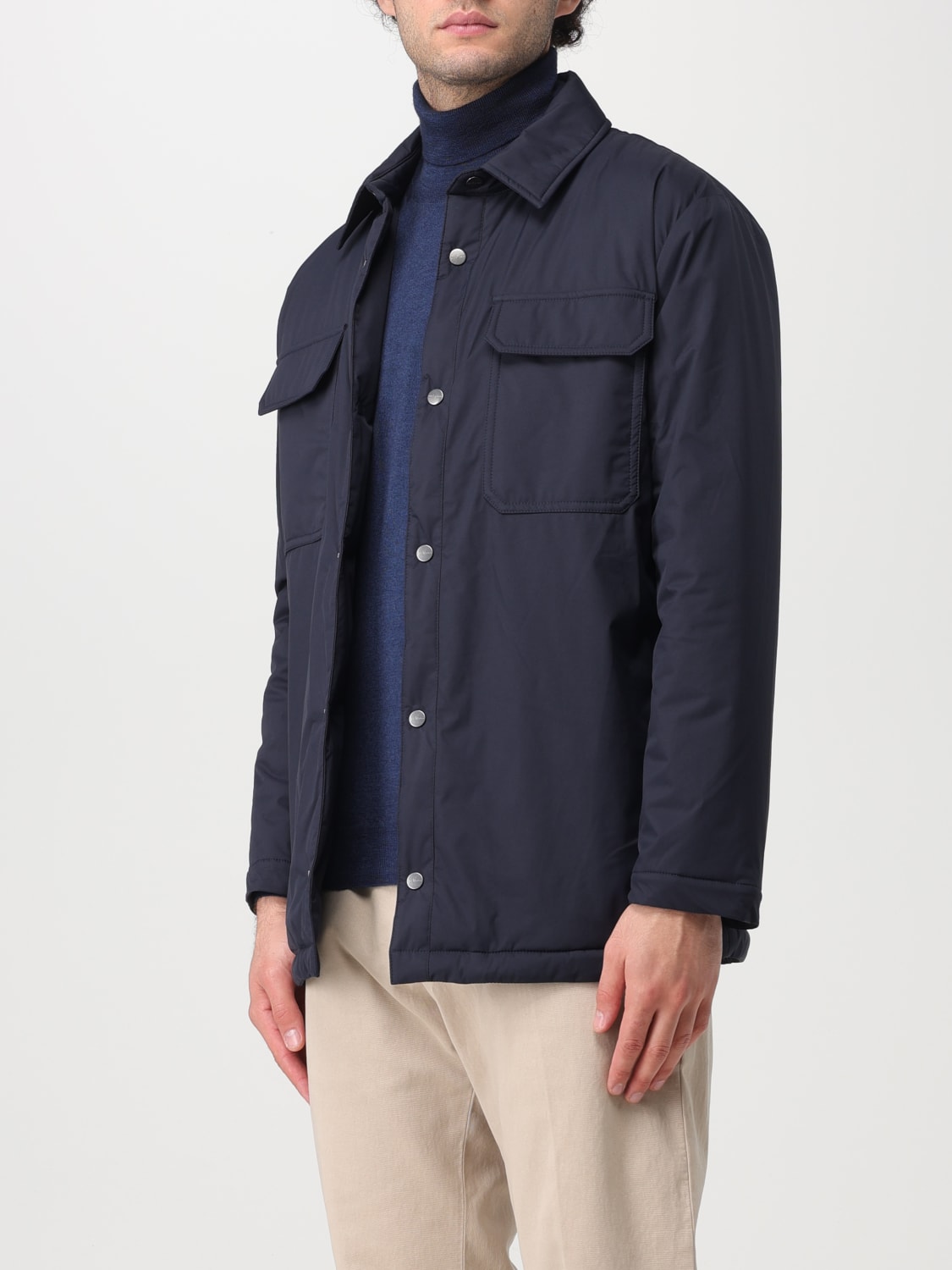 KITON: jacket for man - Blue 1 | Kiton jacket UW1582YC401002