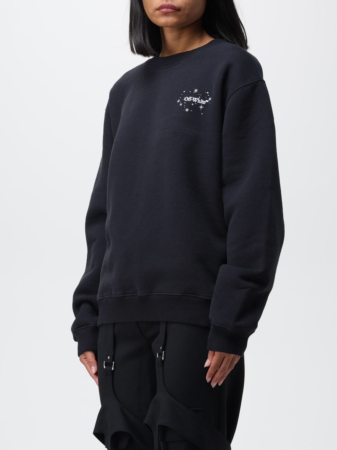 OFF-WHITE：スウェットシャツ レディース - ブラック | GIGLIO.COM