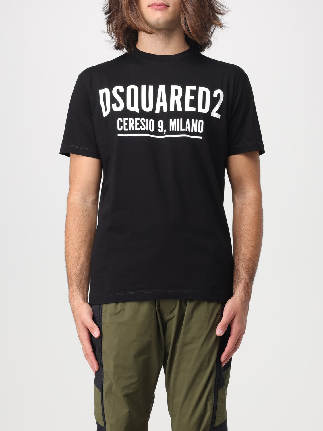 DSQUARED2: cotton t-shirt - Black  Dsquared2 t-shirt S71GD1058S23009  online at