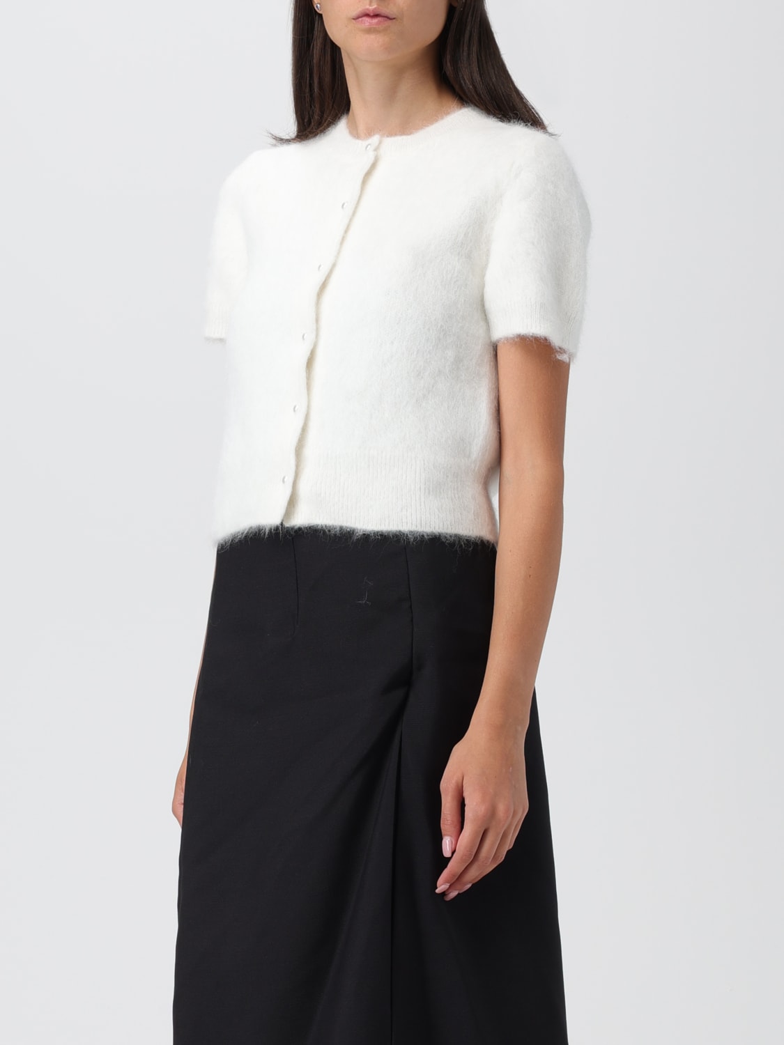 Angora on sale cropped cardigan