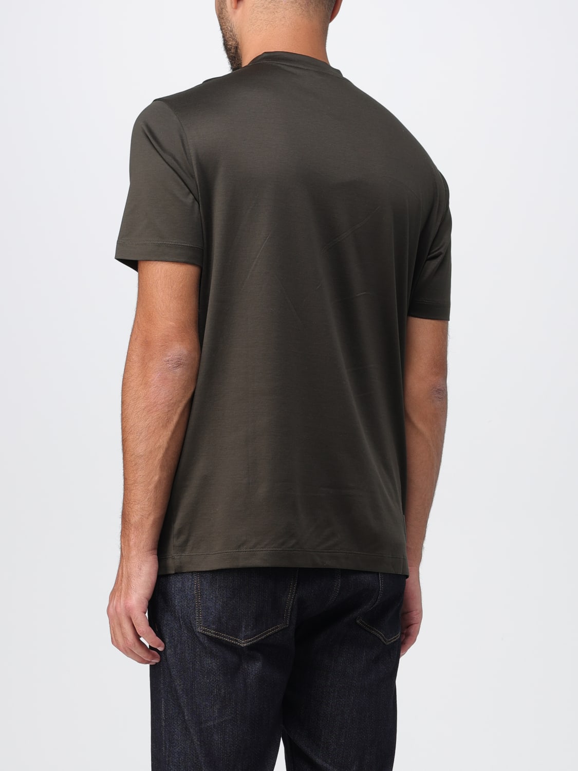 EMPORIO ARMANI：Tシャツ メンズ - グリーン | GIGLIO.COMオンラインの ...