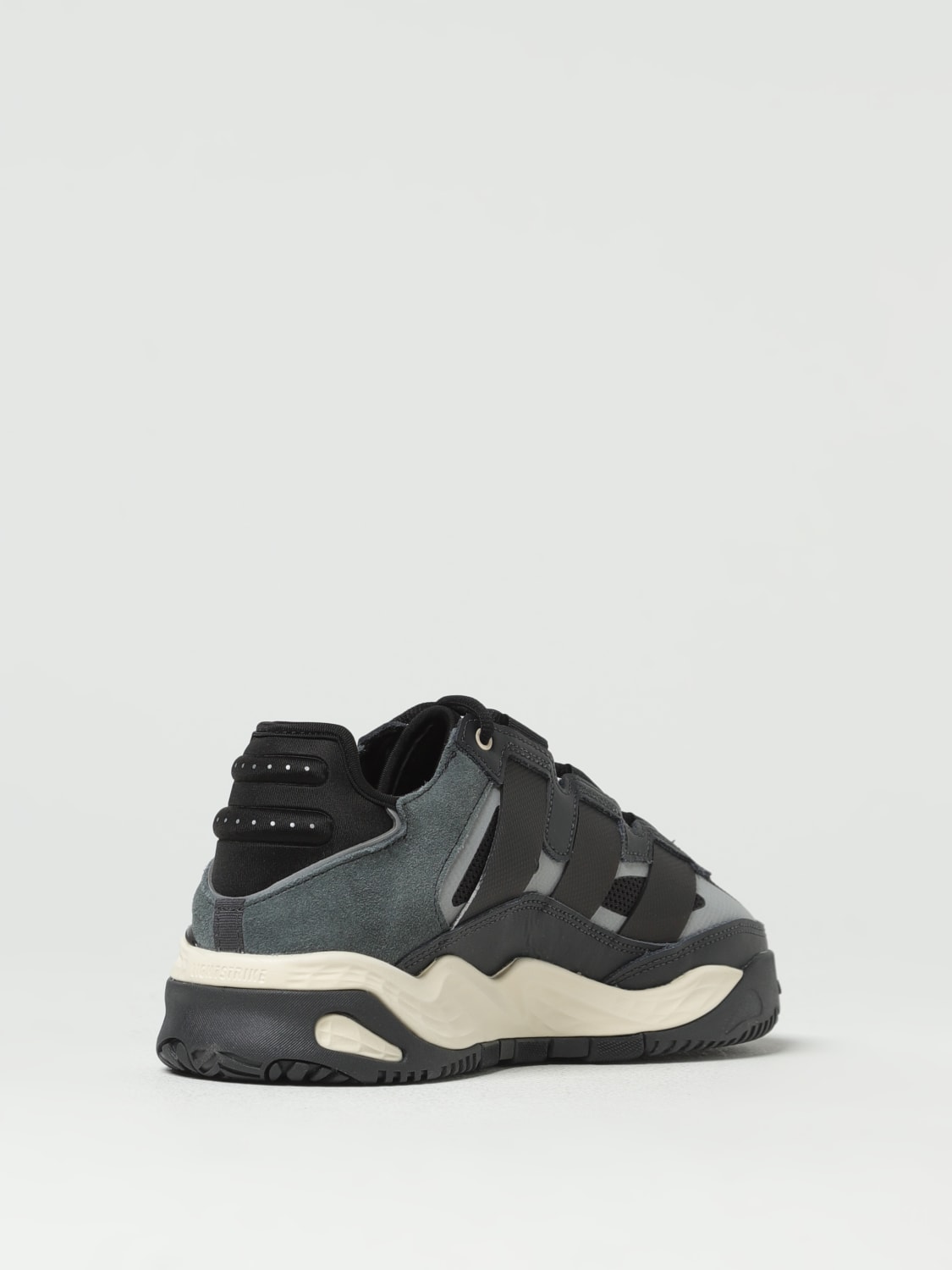 ADIDAS ORIGINALS: Niteball sneakers in leather and fabric - Grey