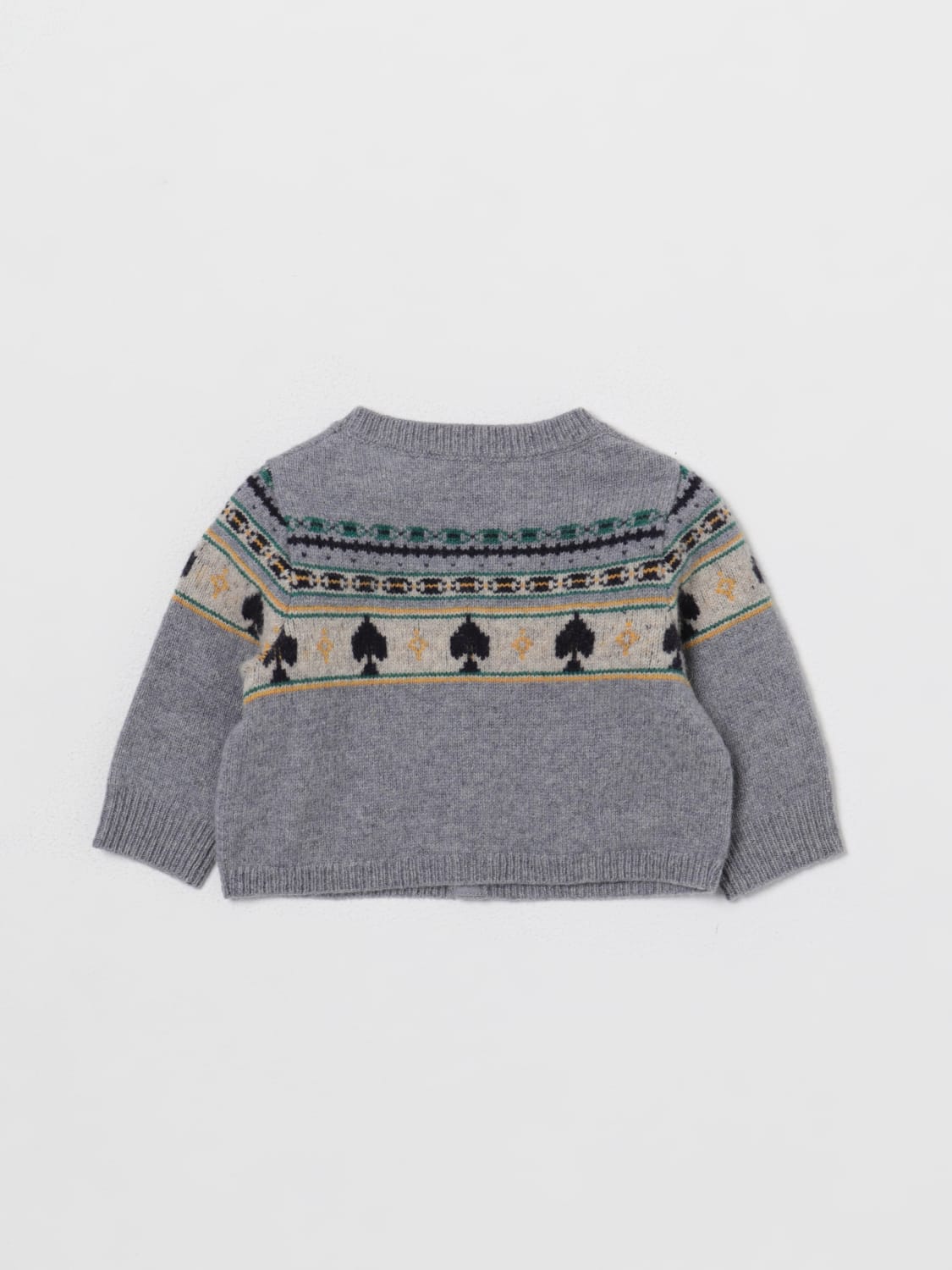 BONPOINT: Tahiel cardigan in wool with jacquard pattern