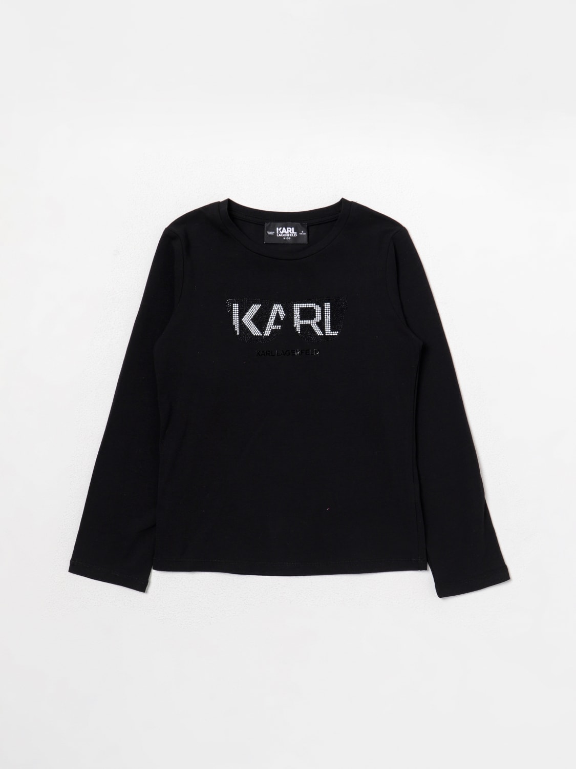 KARL LAGERFELD KIDS T shirt fille Noir T Shirt Karl Lagerfeld