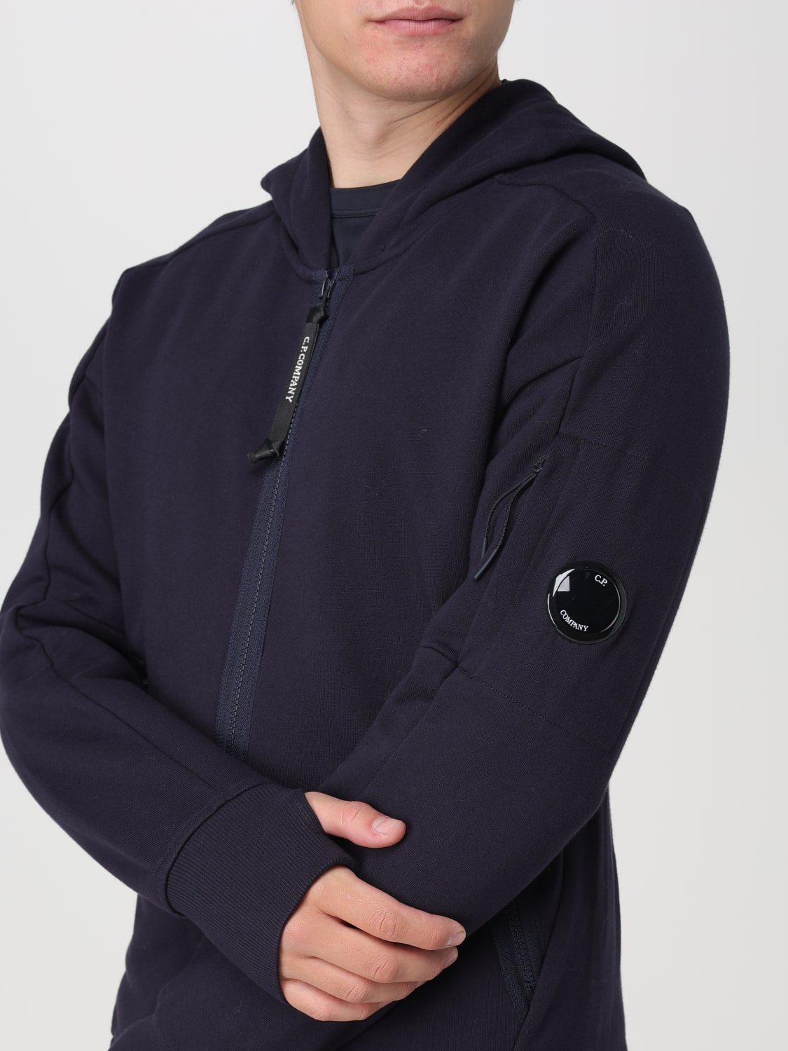 Cp company hoodie discount blue