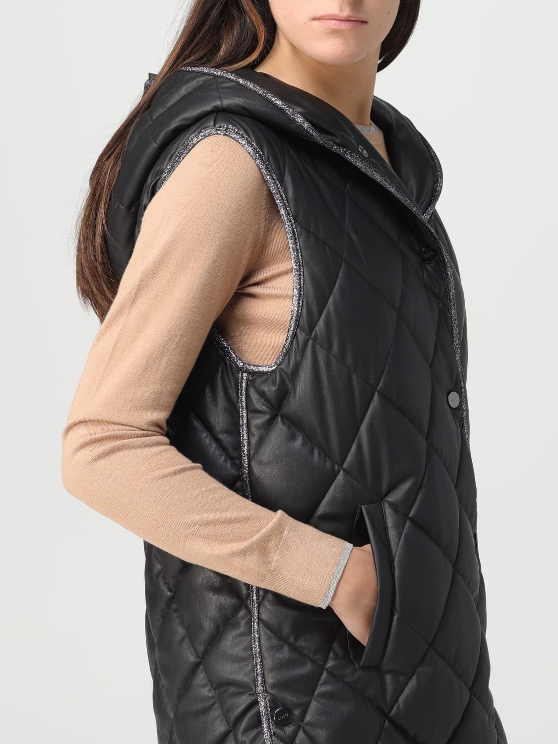 LIU JO: jacket for woman - Black | Liu Jo jacket WF3201E0392