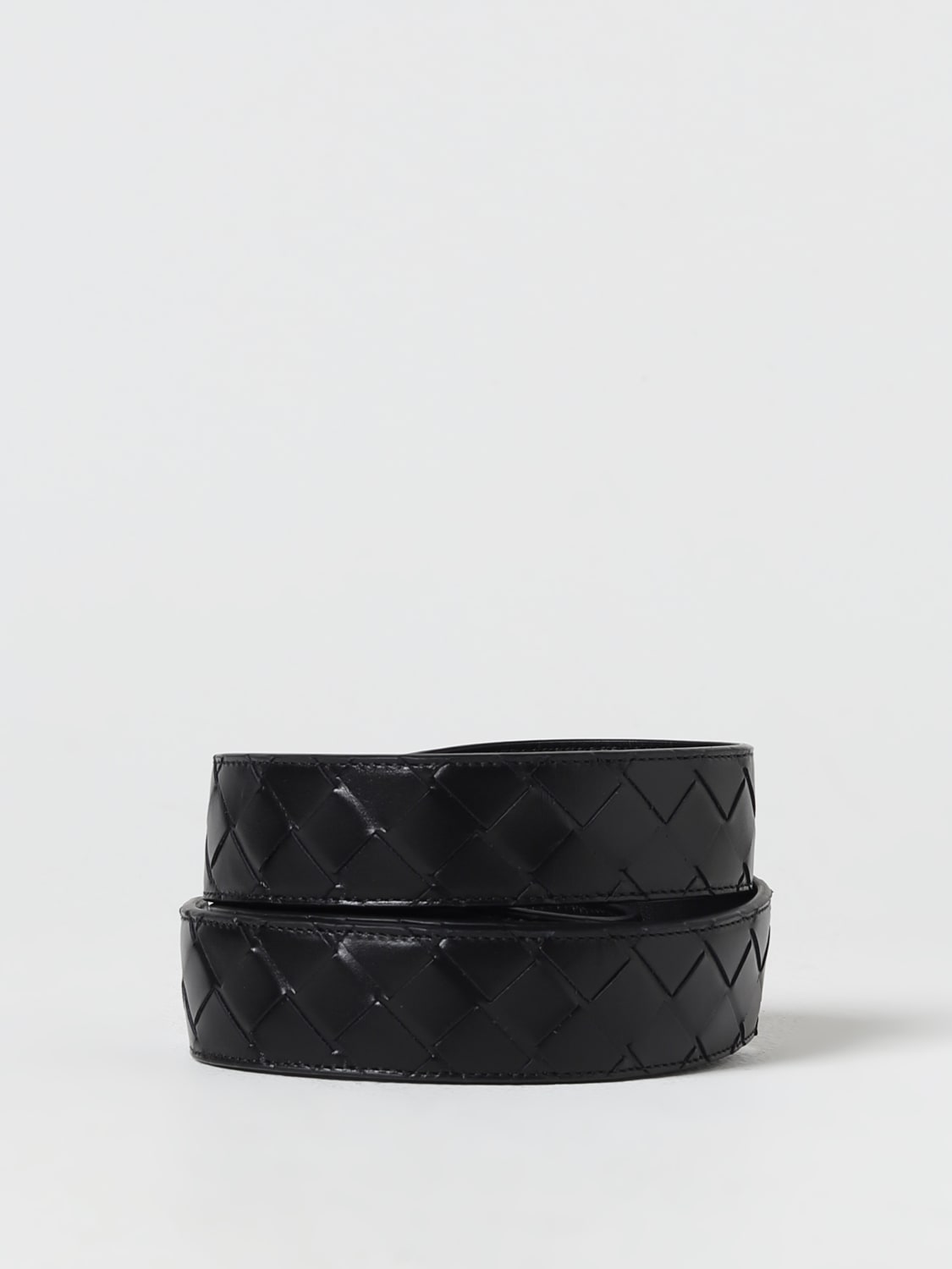 Black Leather Belt With Velcro Closure Velcro Leather Belt for Men