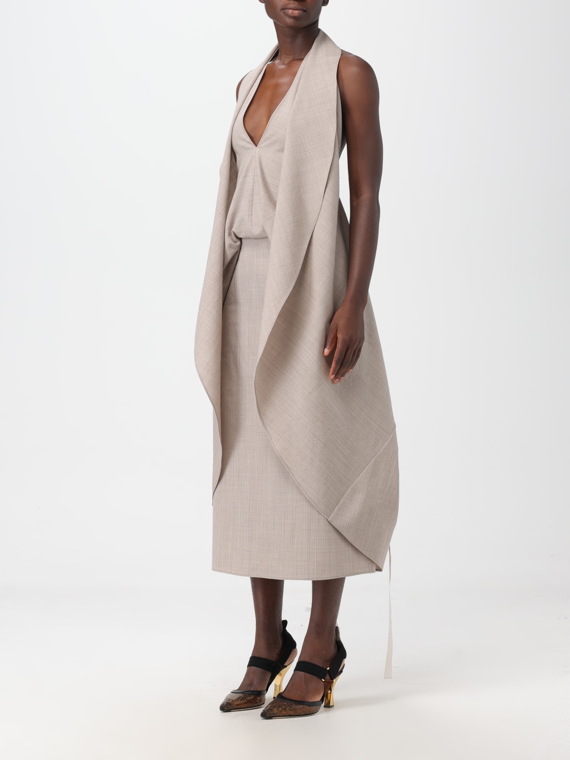 Fendi 2025 wrap dress