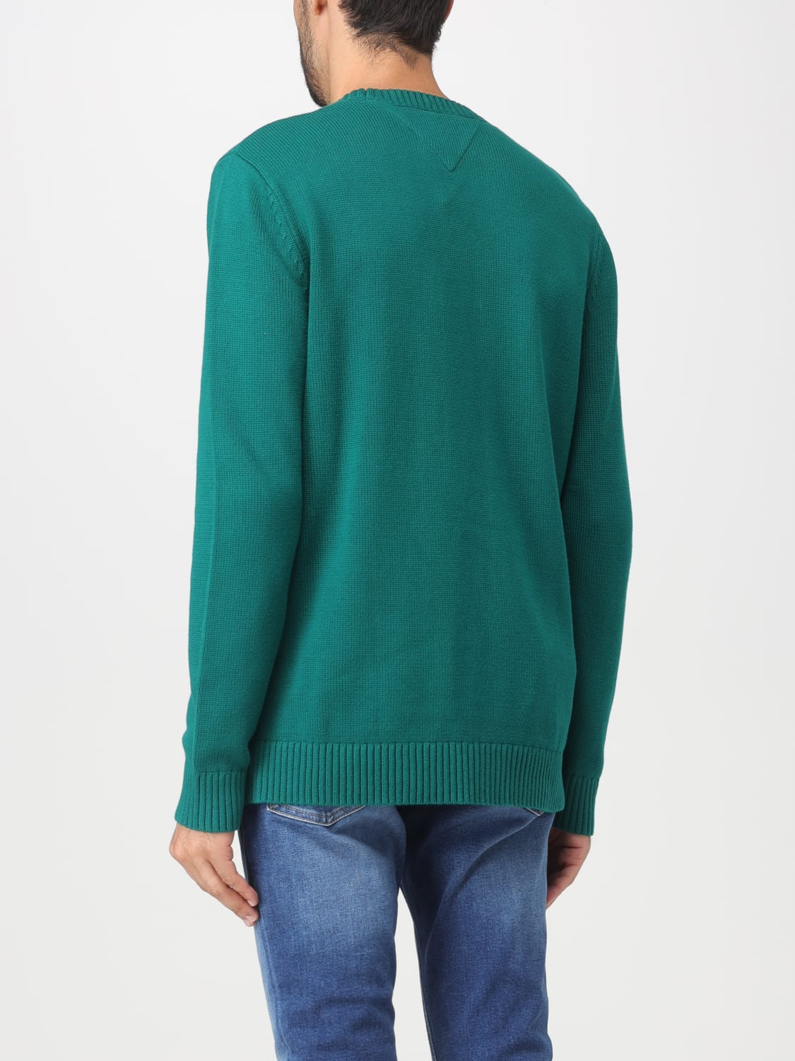 TOMMY JEANS: sweater for man - Green | Tommy Jeans sweater DM0DM11856 ...