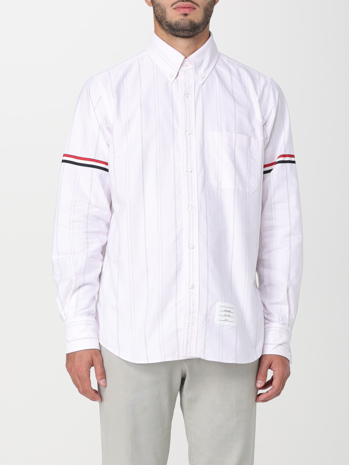 THOM BROWNE: shirt in cotton - White | Thom Browne shirt