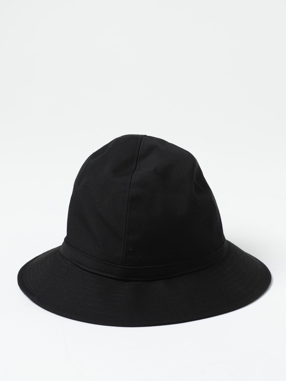 YOHJI YAMAMOTO: hat for man - Black | Yohji Yamamoto hat HJH09100