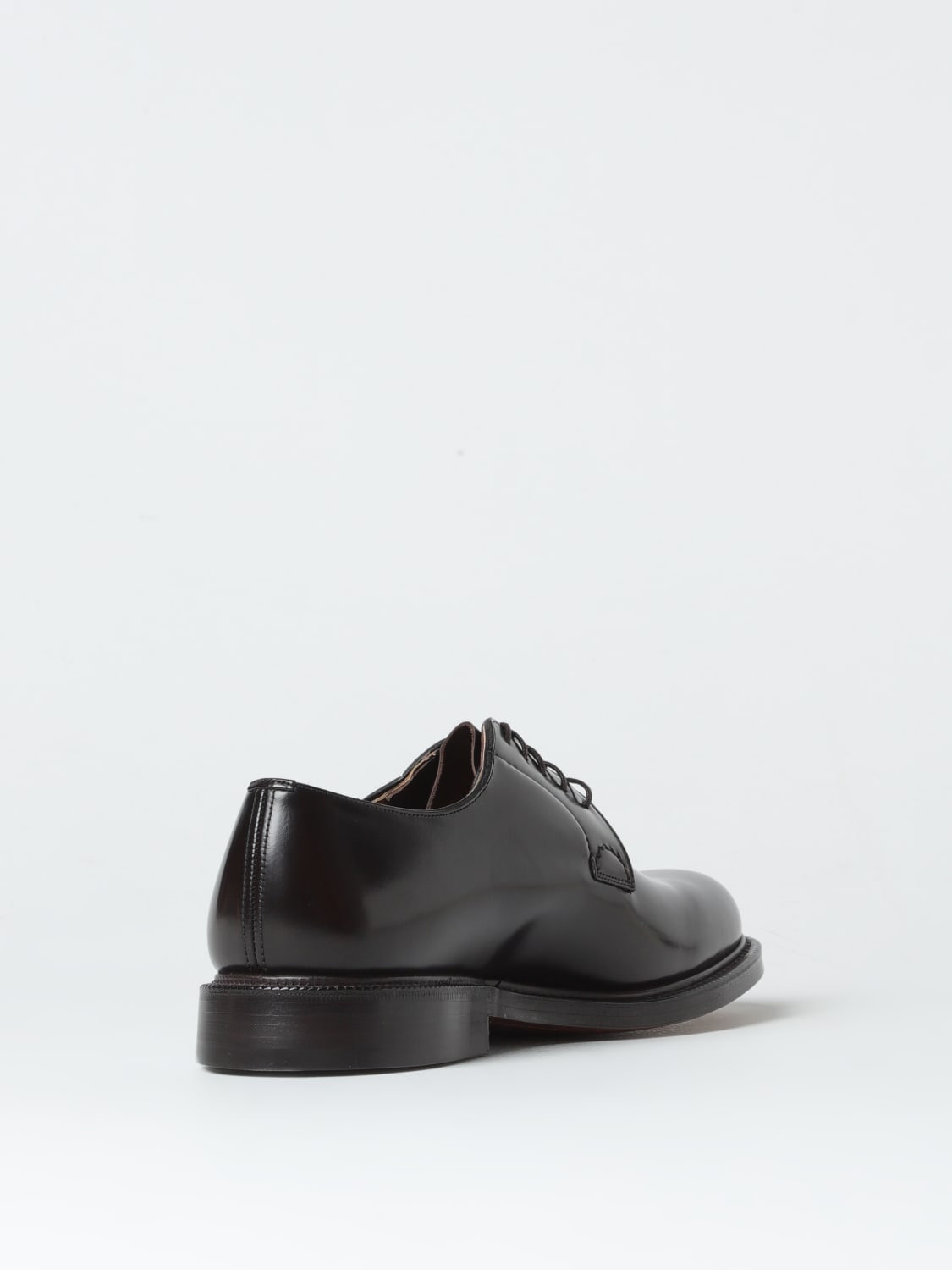 CHURCH S Shannon derby shoes in brushed leather Ebony