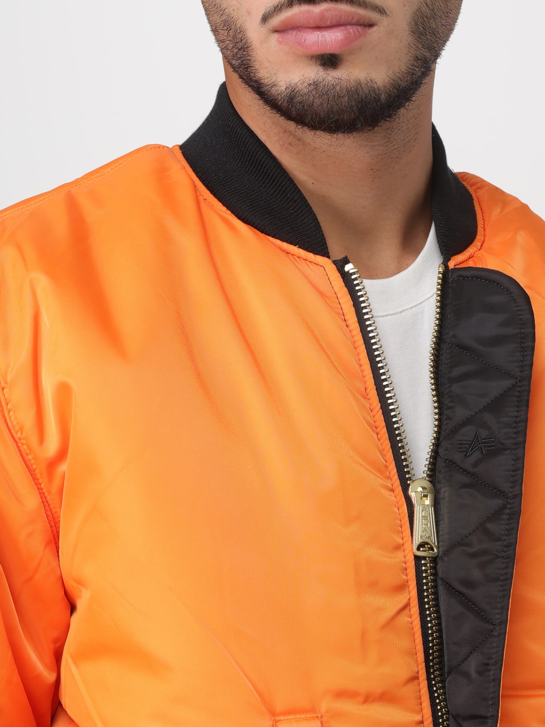 ALPHA INDUSTRIES: jacket for man at online Black - Industries 100101 jacket Alpha 