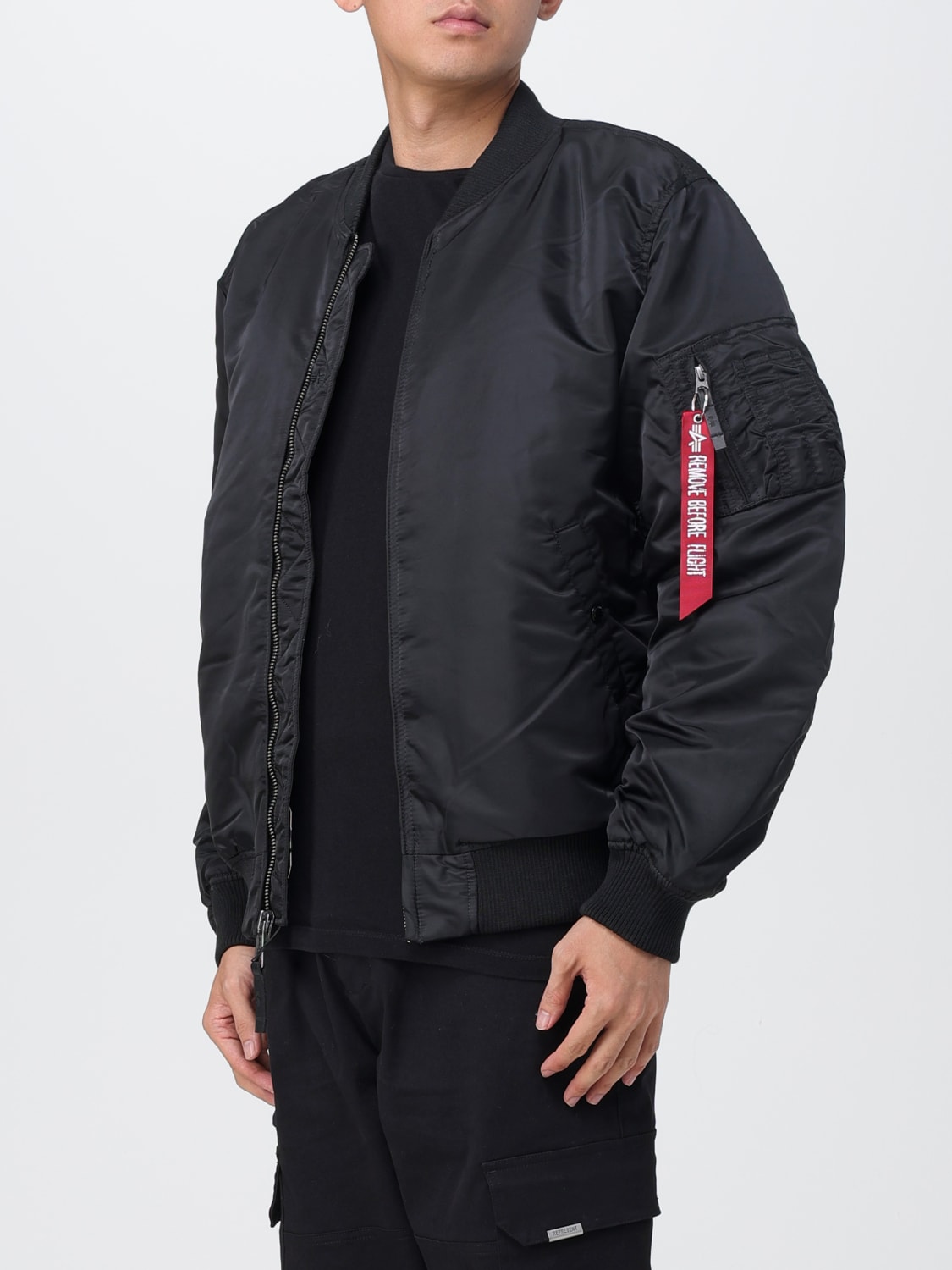 ALPHA INDUSTRIES: jacket for man - Black | Alpha Industries jacket 138103  online at