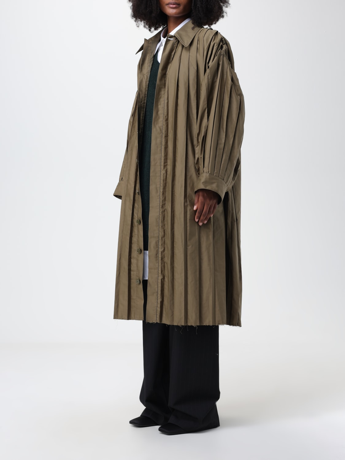 MM6 MAISON MARGIELA: trench coat for woman - Green | Mm6 Maison