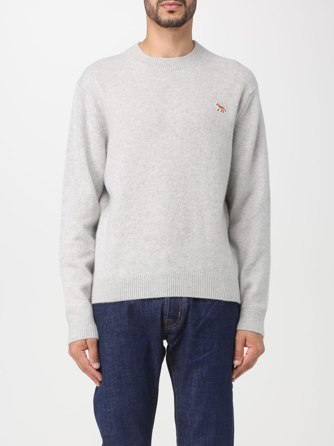 MAISON KITSUNÉ: sweater for man - Grey | Maison Kitsuné sweater