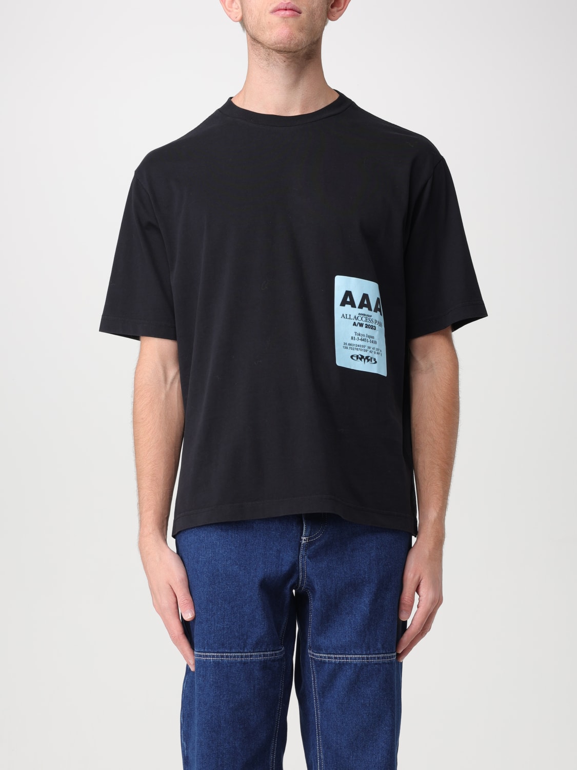 AMBUSH: t-shirt for man - Black | Ambush t-shirt BMAA085F23JER001