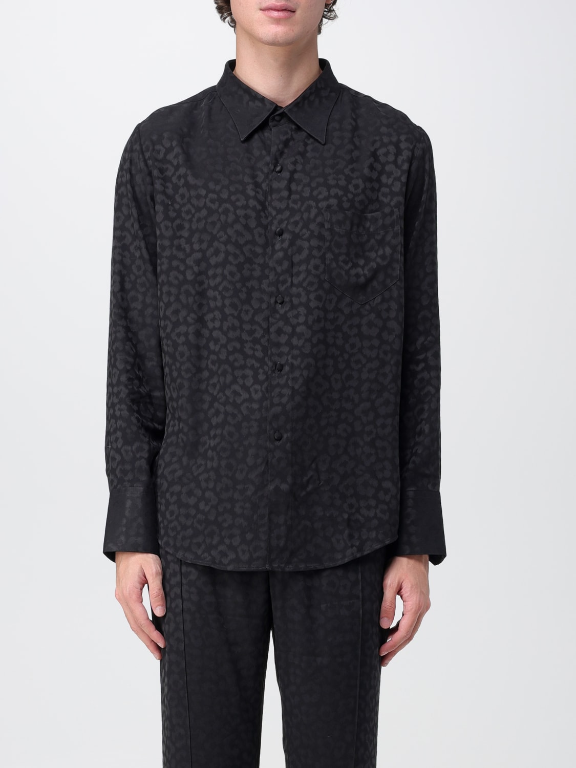 ERNEST W. BAKER: shirt for man - Black | Ernest W. Baker shirt