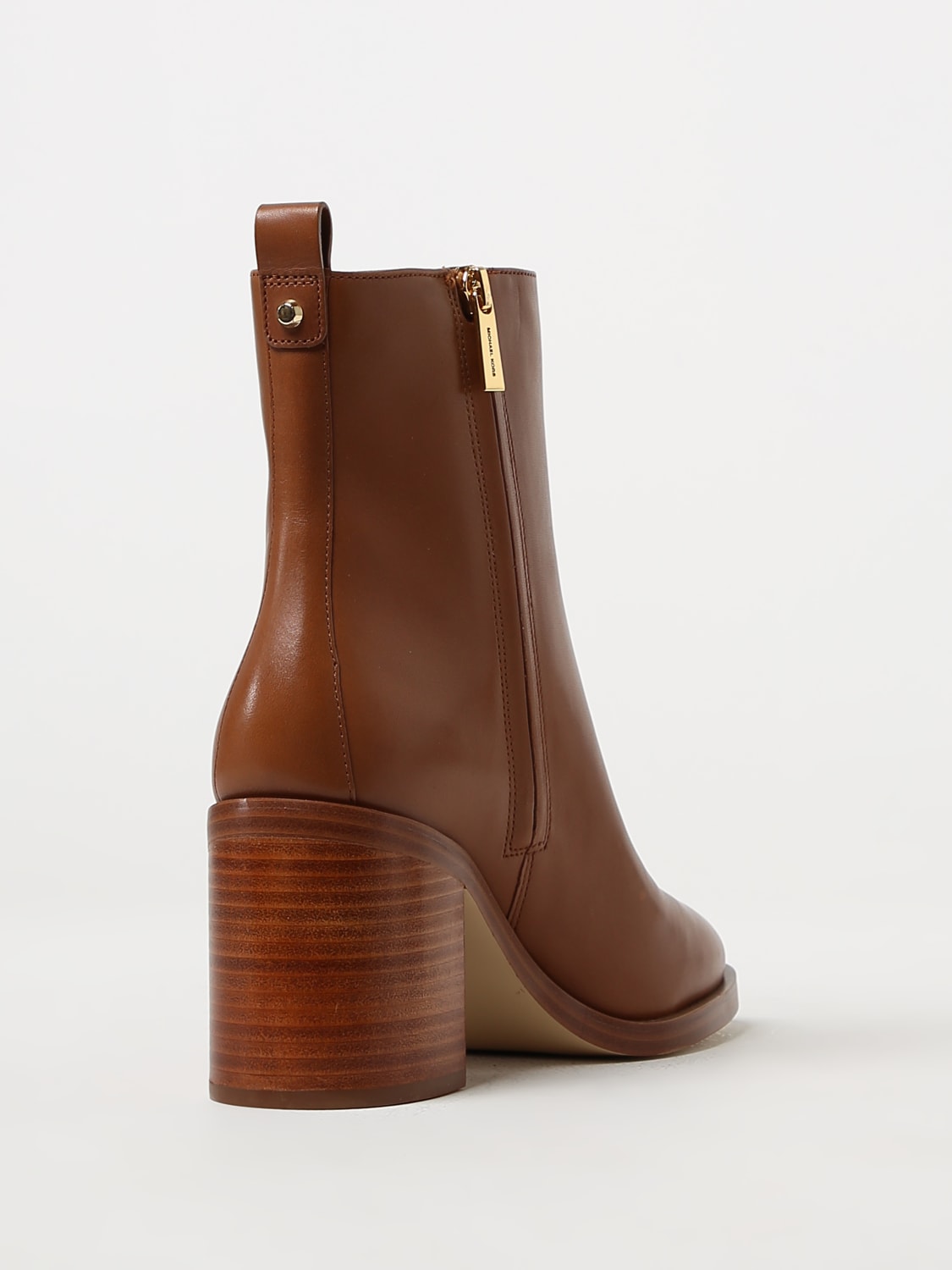 Michael kors hot sale leather booties