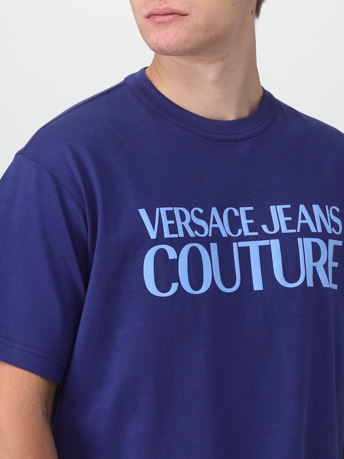 Camiseta Versace Jeans Couture Logo Azul