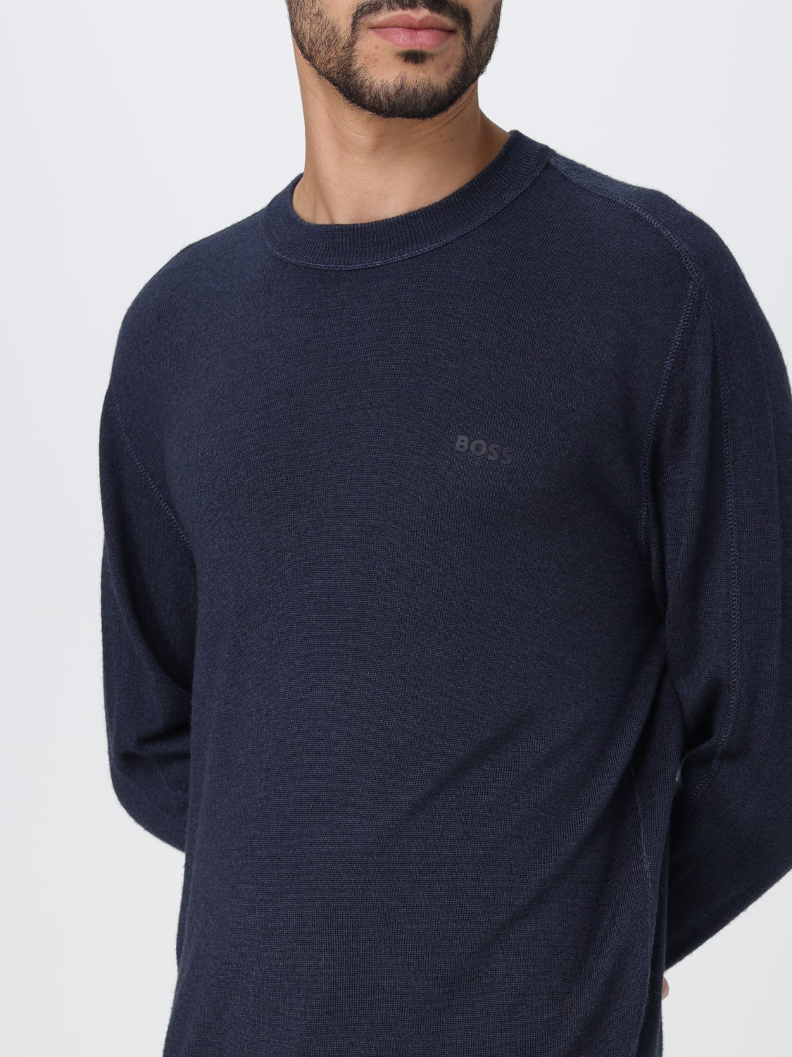 Hugo boss navy outlet jumper