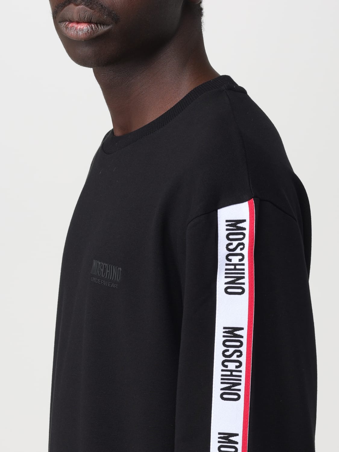 Moschino best sale tape sweatshirt