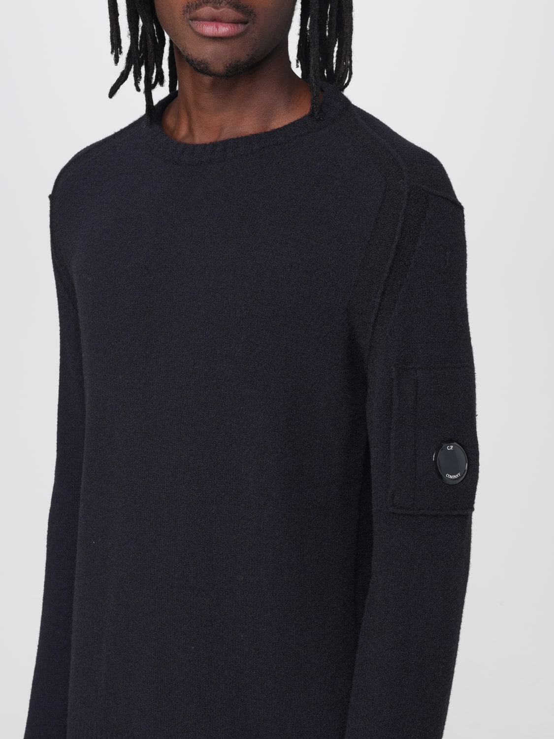 Cp company funnel neck polo clearance sweatshirt