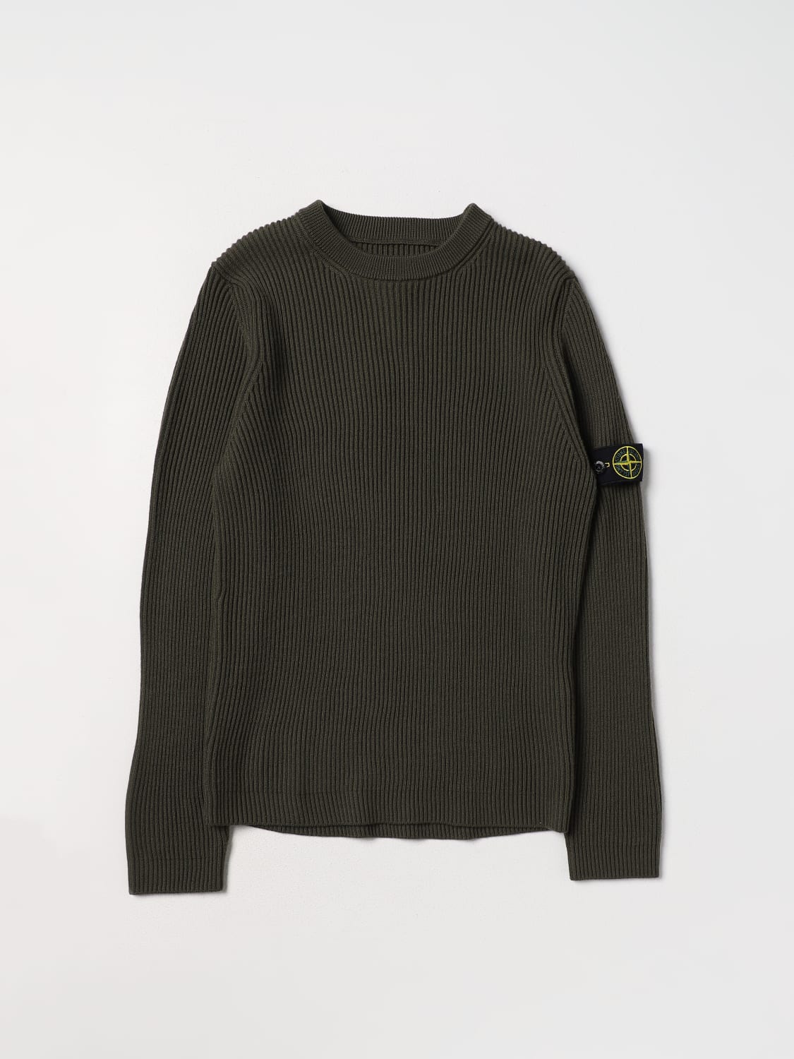 Olive green stone island cheap jumper