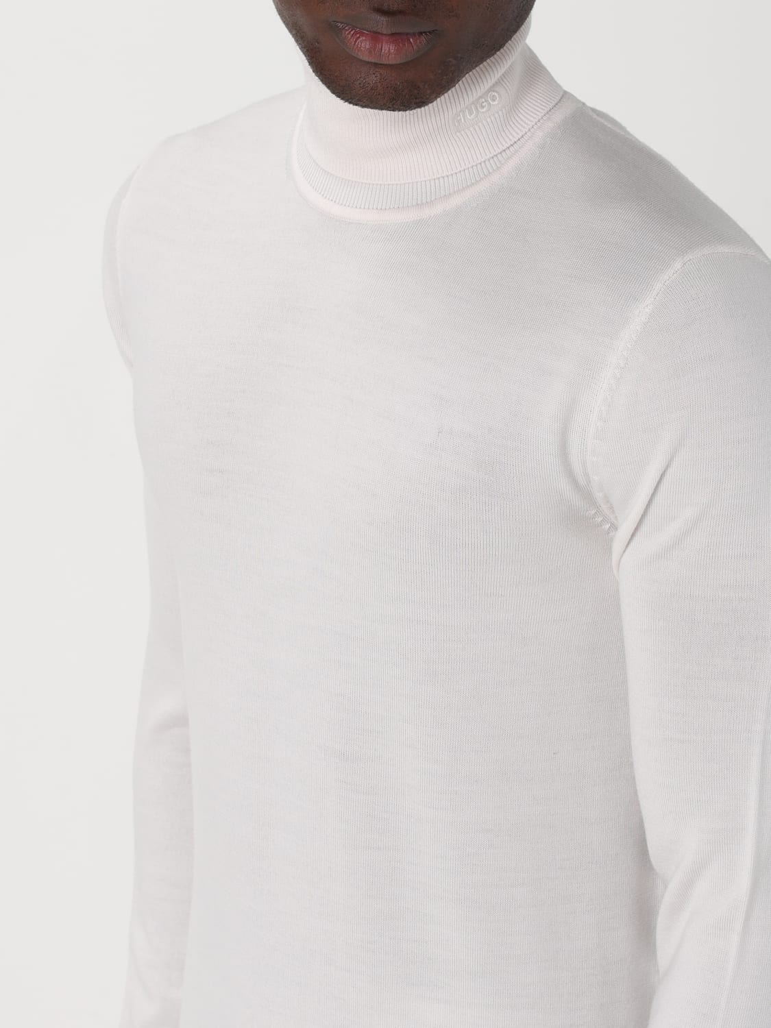 White hugo boss jumper on sale mens