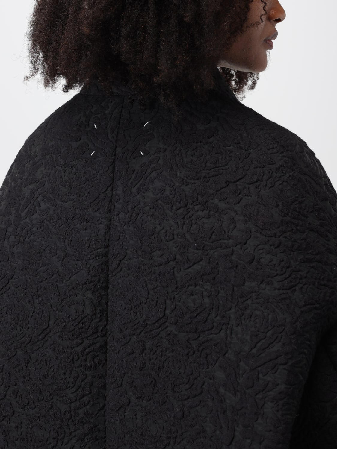 MAISON MARGIELA: coat in cotton blend - Black | Maison Margiela coat ...