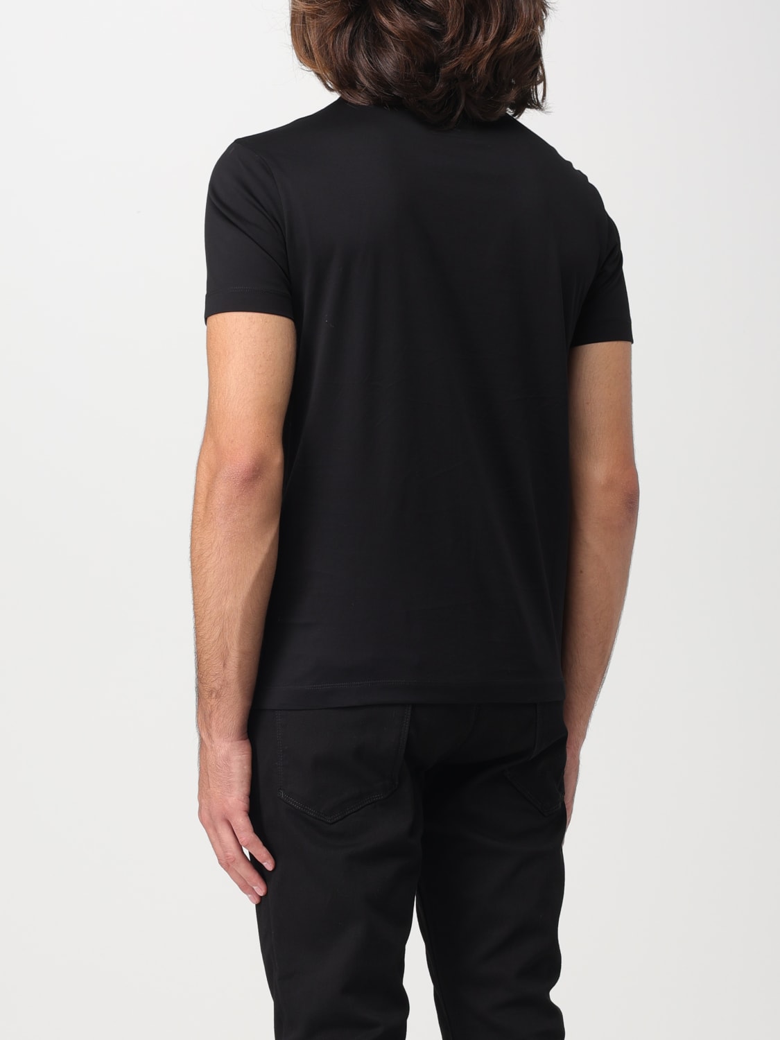 EMPORIO ARMANI：Tシャツ メンズ - ブラック 1 | GIGLIO.COMオンライン