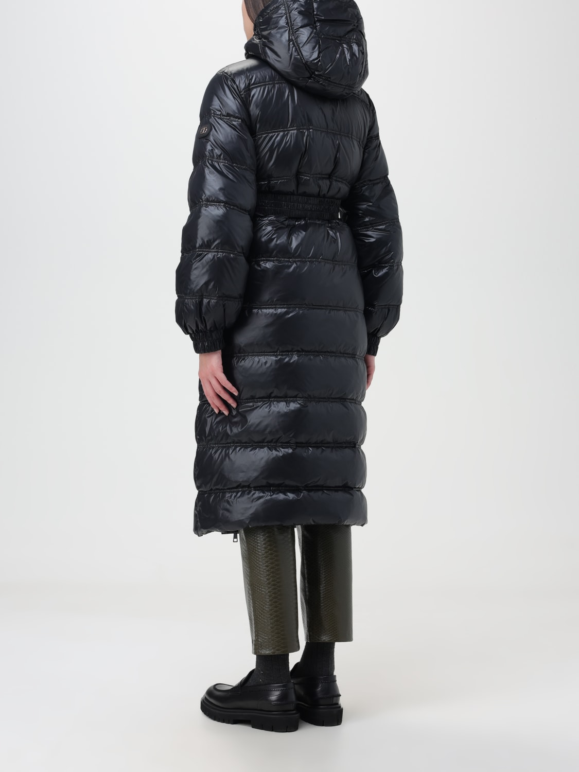 TWINSET: nylon down jacket - Black | Twinset jacket 232TT2351 online at ...