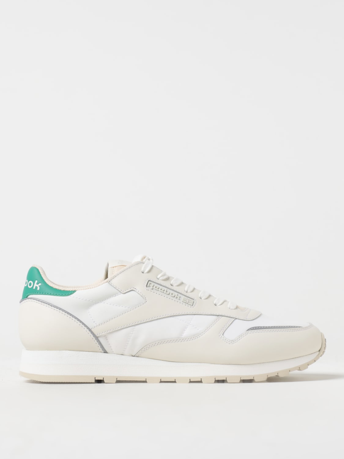 Reebok Classic CLASSIC LEATHER NYLON Green / White - Fast delivery